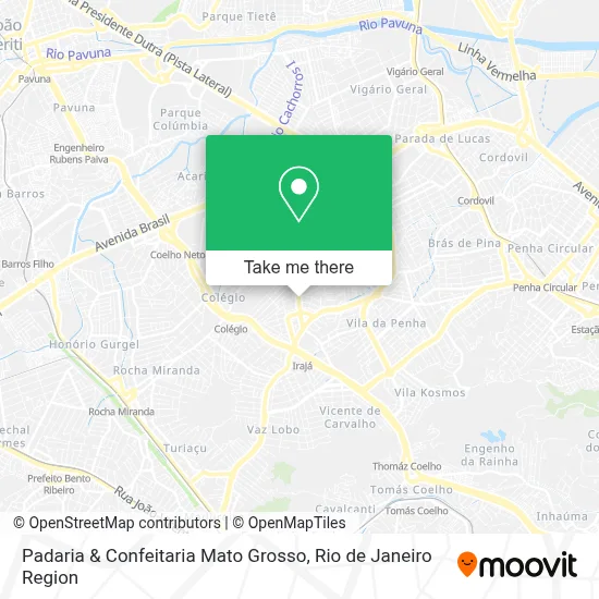 Padaria & Confeitaria Mato Grosso map