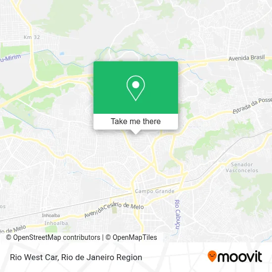 Rio West Car map