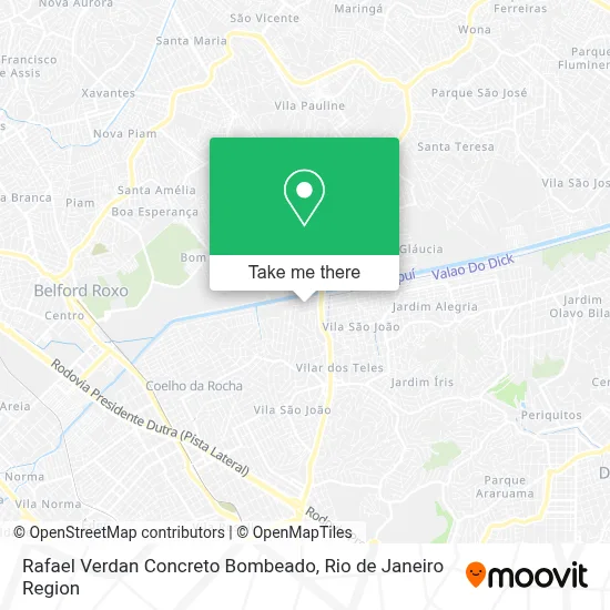 Rafael Verdan Concreto Bombeado map