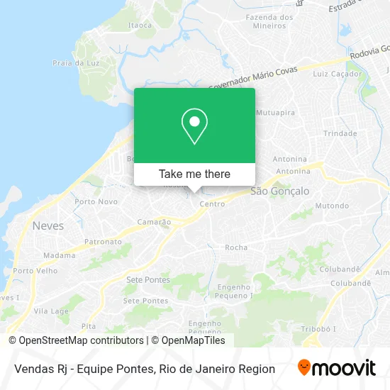 Vendas Rj - Equipe Pontes map