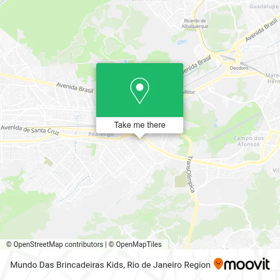 Mundo Das Brincadeiras Kids map
