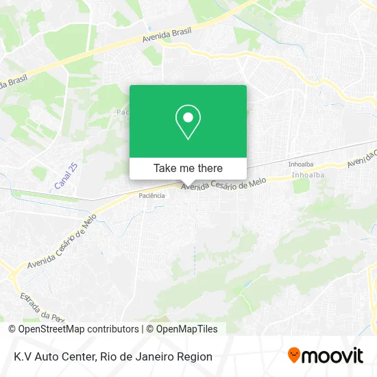 K.V Auto Center map