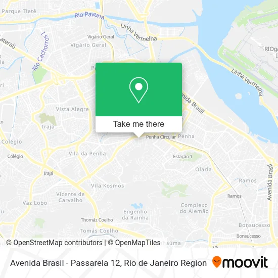 Avenida Brasil - Passarela 12 map