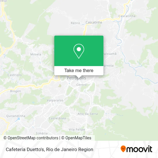 Cafeteria Duetto's map