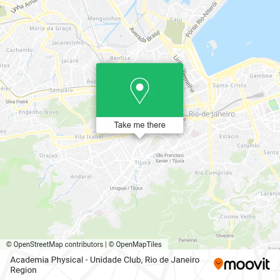 Academia Physical - Unidade Club map
