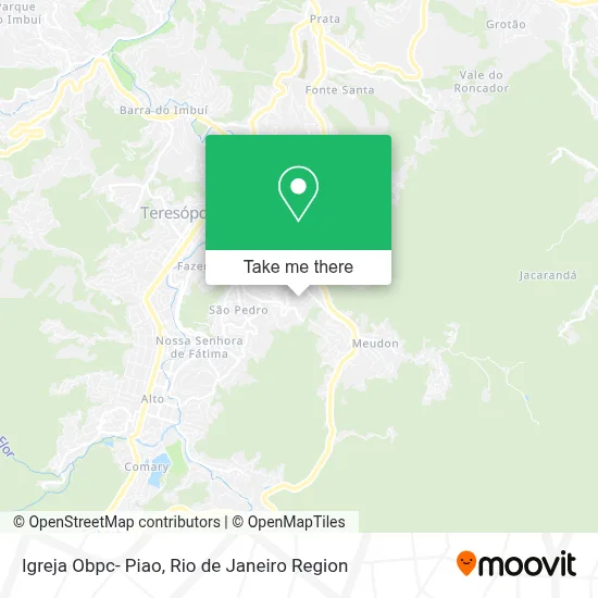 Igreja Obpc- Piao map