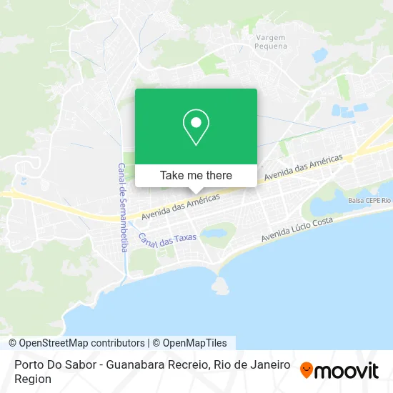 Porto Do Sabor - Guanabara Recreio map