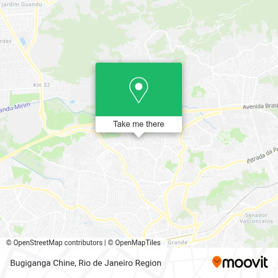 Bugiganga Chine map