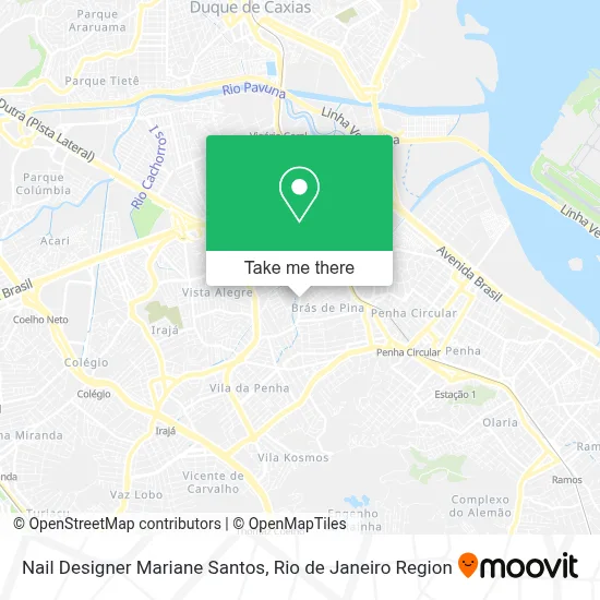 Nail Designer Mariane Santos map