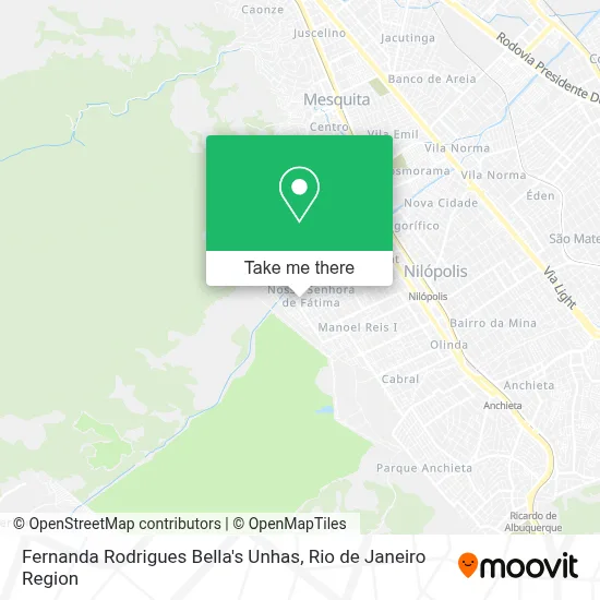 Fernanda Rodrigues Bella's Unhas map