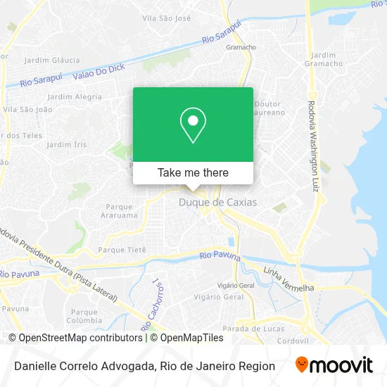 Danielle Correlo Advogada map