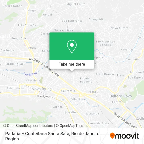 Padaria E Confeitaria Santa Sara map