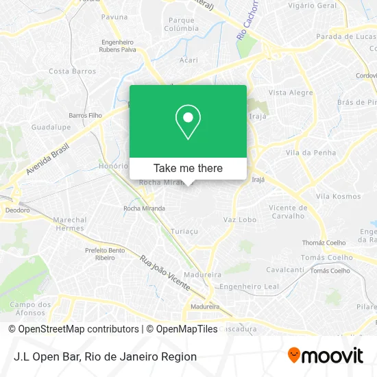 J.L Open Bar map