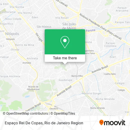 Espaço Rei De Copas map