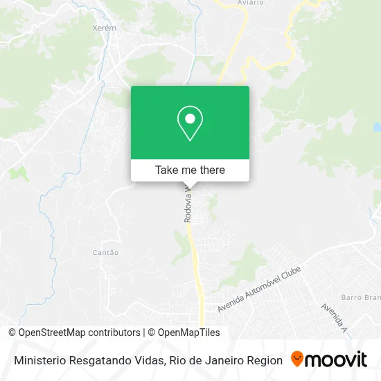 Ministerio Resgatando Vidas map