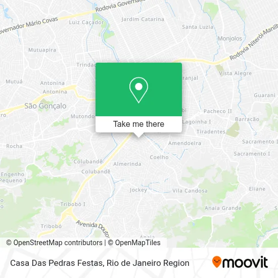 Casa Das Pedras Festas map