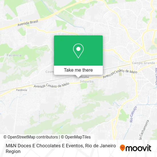 M&N Doces E Chocolates E Eventos map