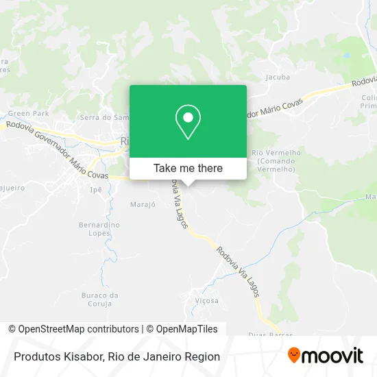Produtos Kisabor map