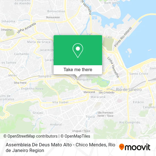 Assembleia De Deus Mato Alto - Chico Mendes map