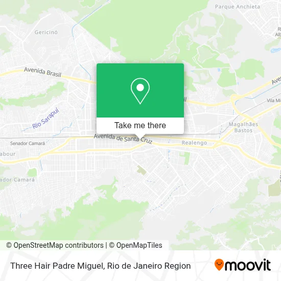 Three Hair Padre Miguel map