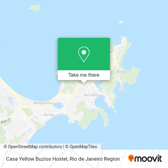 Casa Yellow Buzios Hostel map