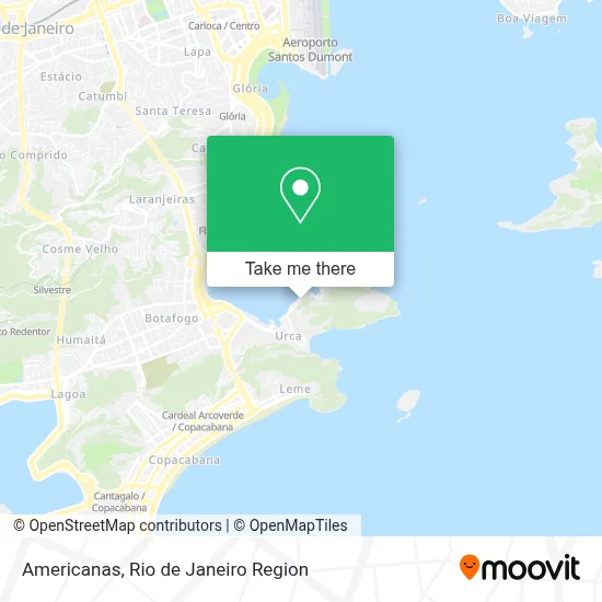 Americanas map