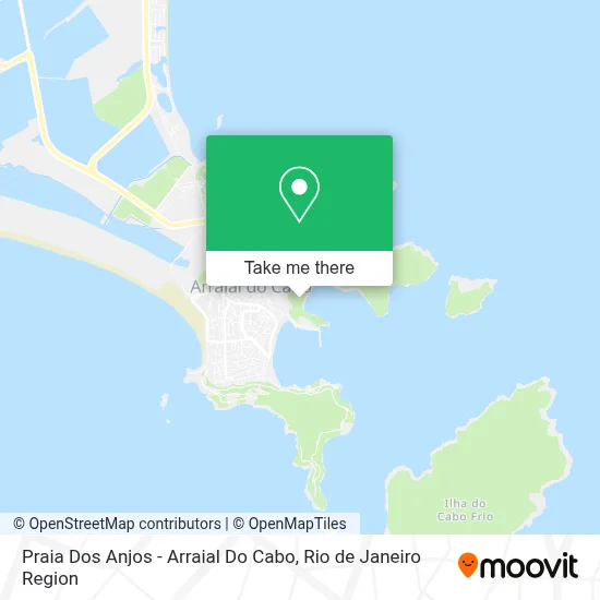 Praia Dos Anjos - Arraial Do Cabo map