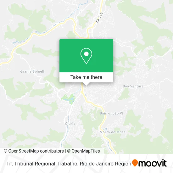 Trt Tribunal Regional Trabalho map