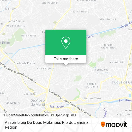 Assembleia De Deus Metanoia map