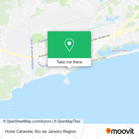 Hotel Caravele map
