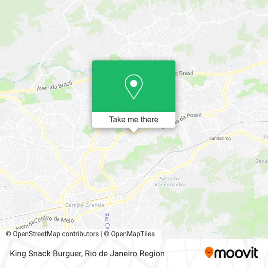 King Snack Burguer map