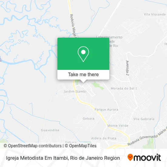 Igreja Metodista Em Itambi map