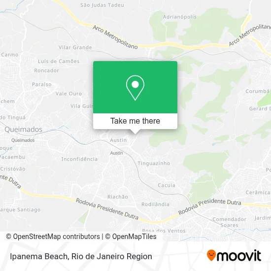 Ipanema Beach map
