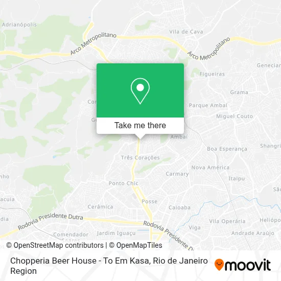 Chopperia Beer House - To Em Kasa map