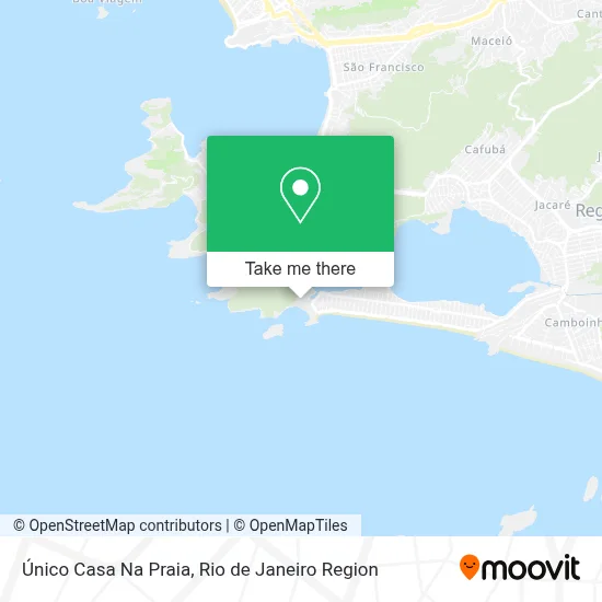 Único Casa Na Praia map