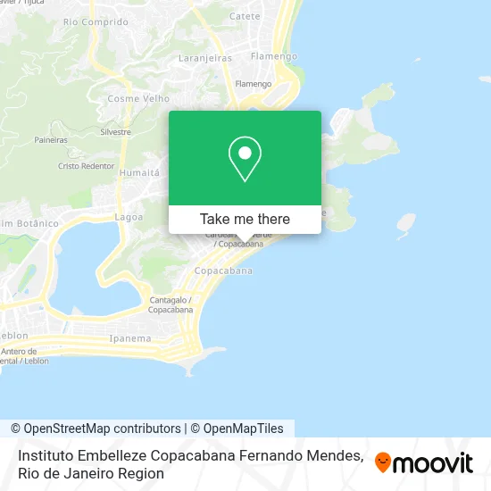 Instituto Embelleze Copacabana Fernando Mendes map