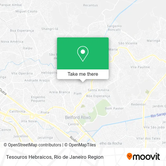 Tesouros Hebraicos map