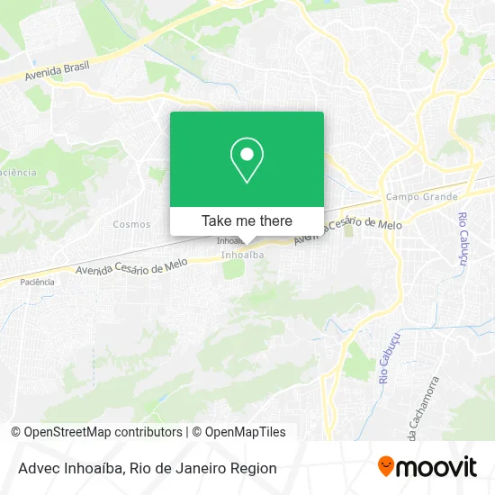 Advec Inhoaíba map