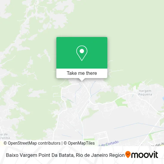 Baixo Vargem Point Da Batata map