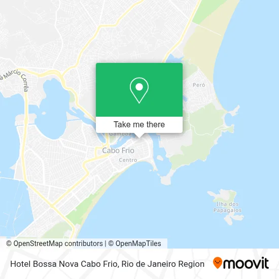 Hotel Bossa Nova Cabo Frio map