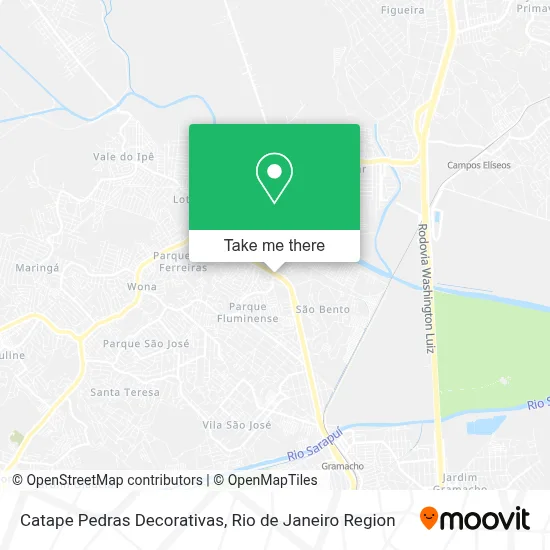 Catape Pedras Decorativas map