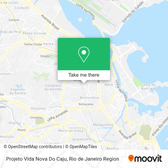 Projeto Vida Nova Do Caju map