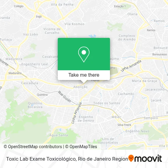 Toxic Lab Exame Toxicológico map