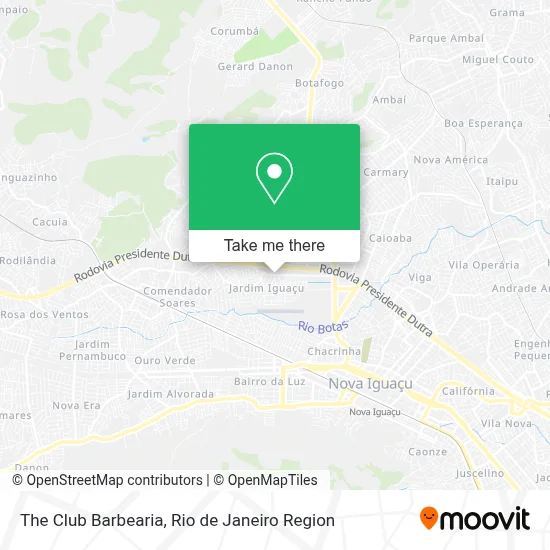 The Club Barbearia map