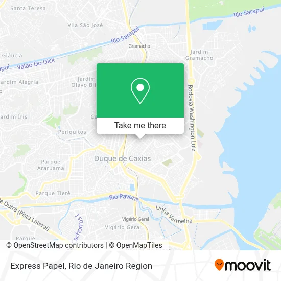 Express Papel map