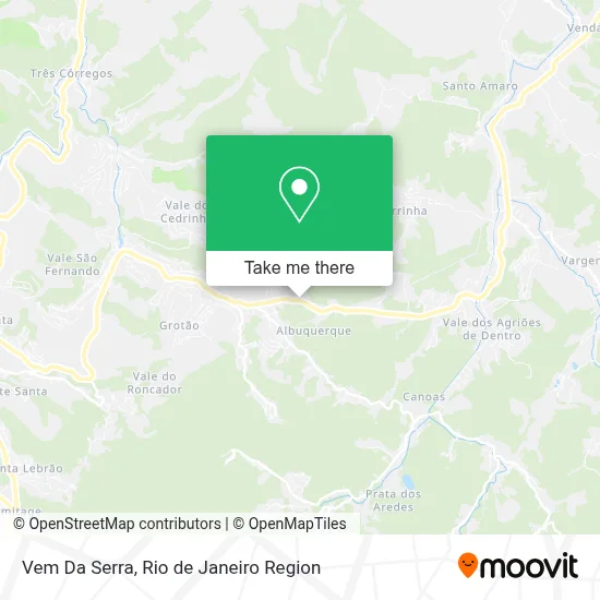 Vem Da Serra map