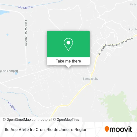 Ile Ase Afefe Ire Orun map