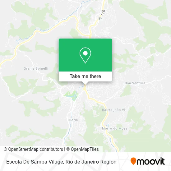 Escola De Samba Vilage map