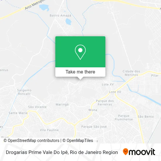 Drogarias Prime Vale Do Ipê map