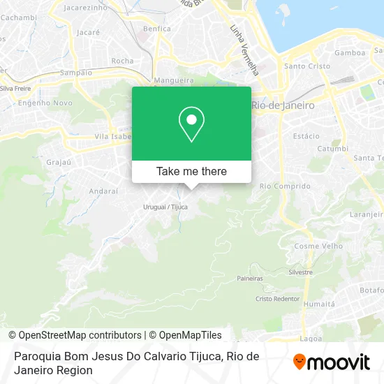 Paroquia Bom Jesus Do Calvario Tijuca map